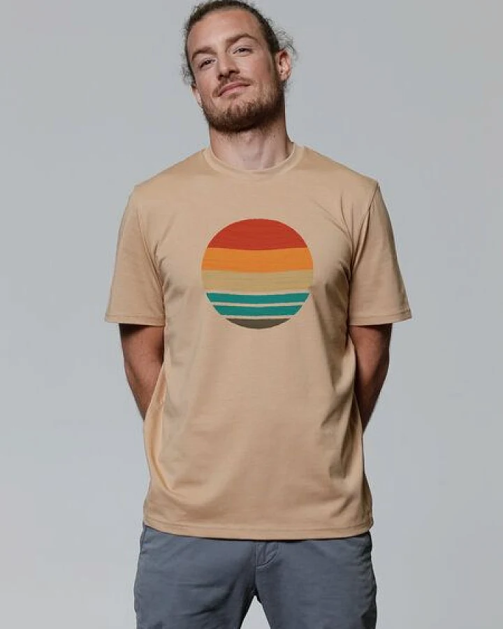 watapparel T-Shirt Retro Sunset Ocean
