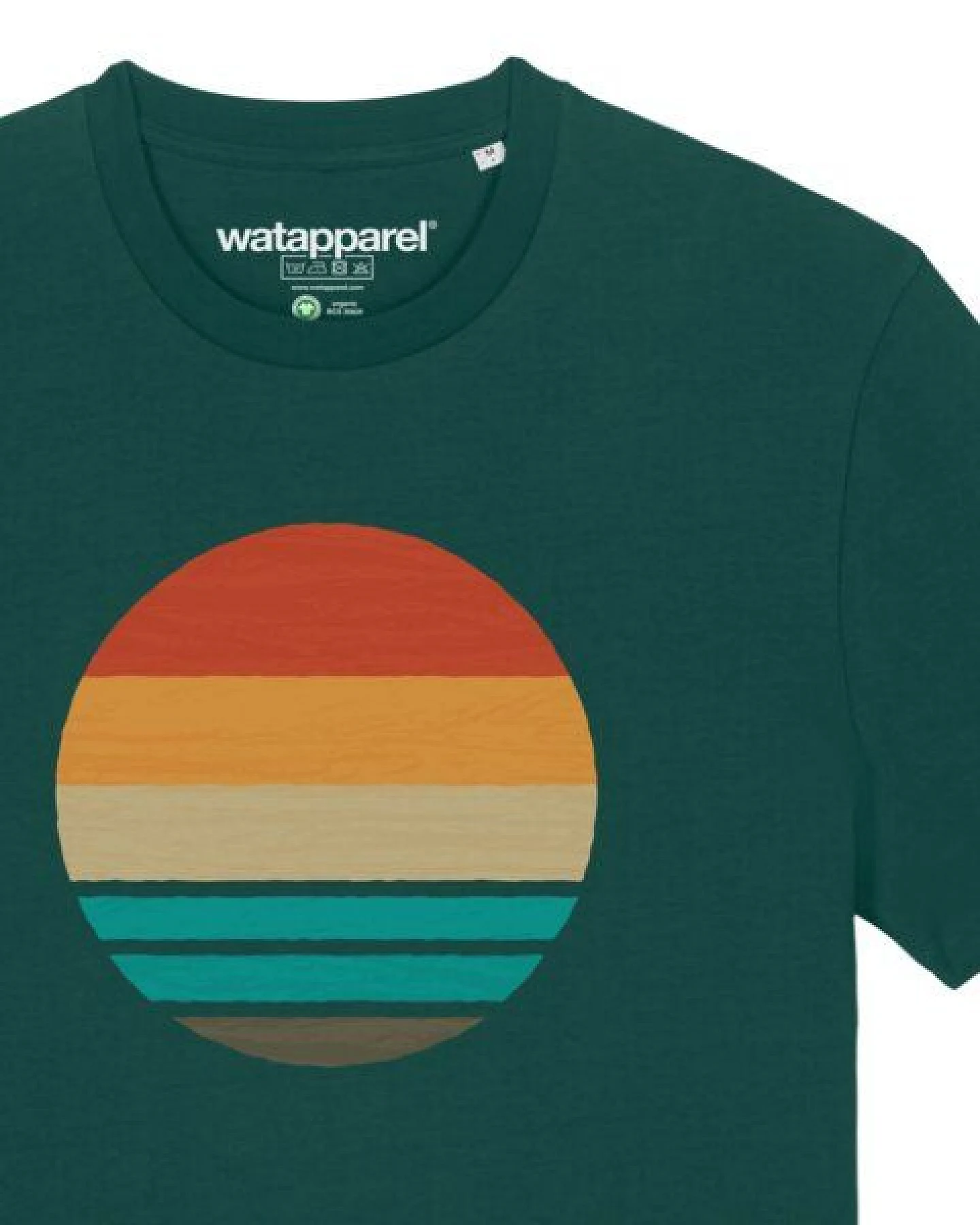 watapparel T-Shirt Retro Sunset Ocean – Ansicht 3