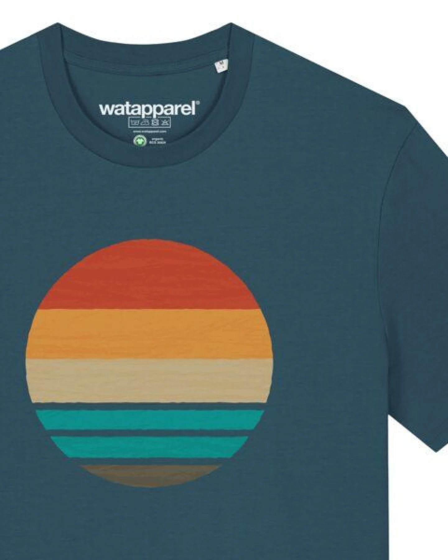 watapparel T-Shirt Retro Sunset Ocean – Ansicht 3