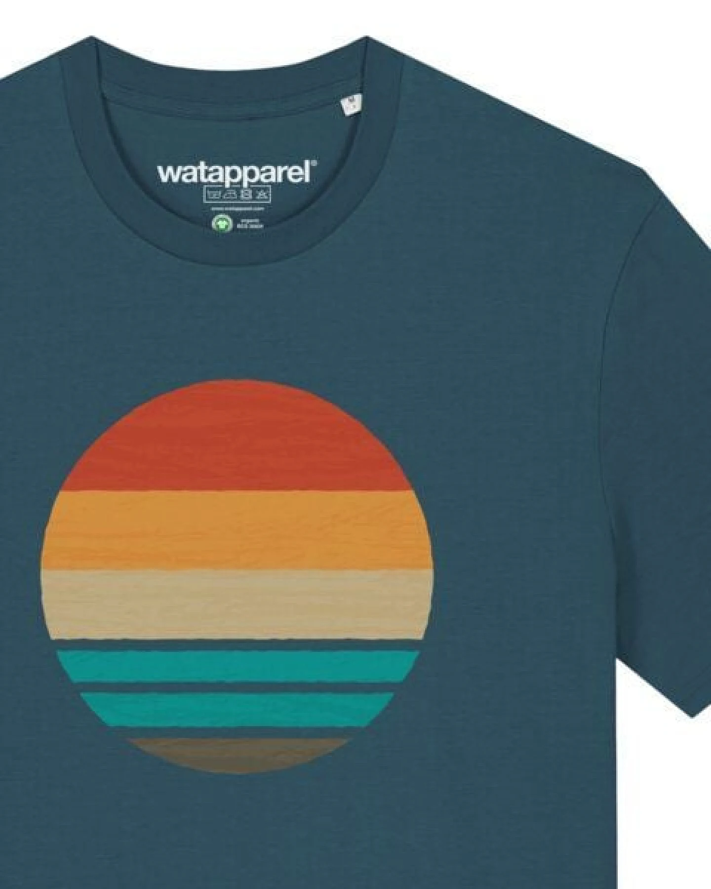 watapparel T-Shirt Retro Sunset Ocean – Ansicht 3