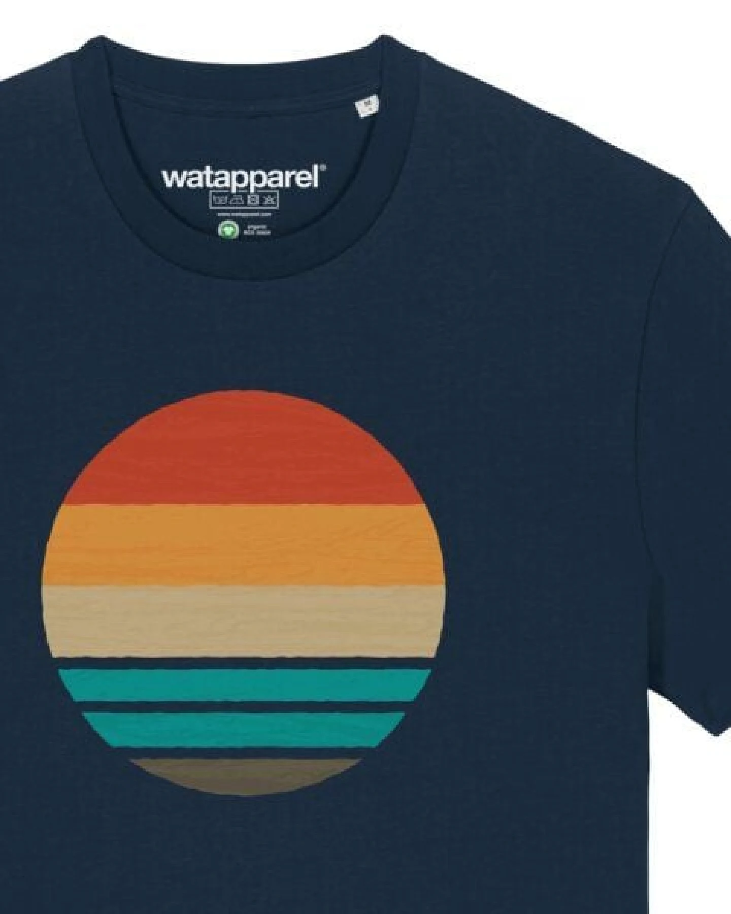 watapparel T-Shirt Retro Sunset Ocean – Ansicht 3