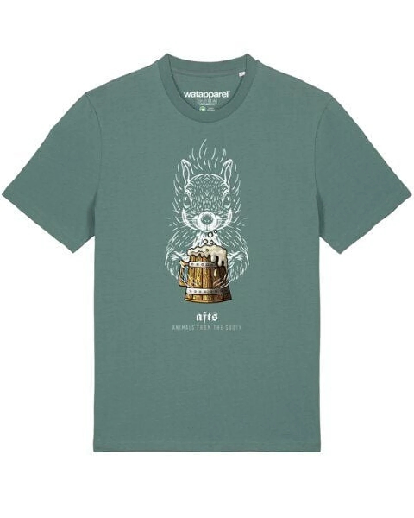 watapparel T-Shirt Unisex [#afts] Eichhörnchen – Ansicht 2