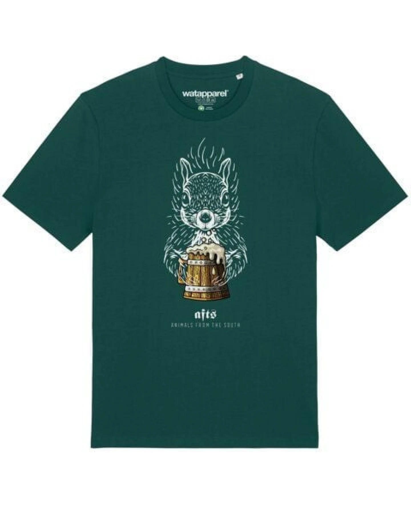 watapparel T-Shirt Unisex [#afts] Eichhörnchen – Ansicht 2