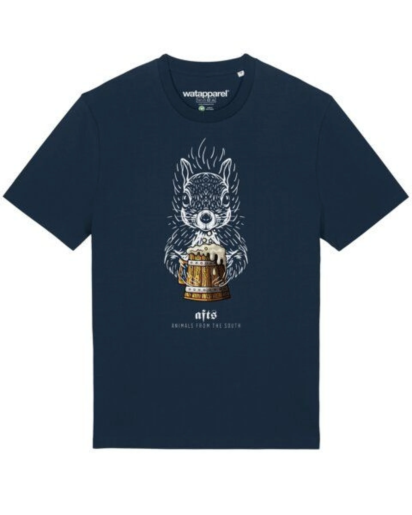 watapparel T-Shirt Unisex [#afts] Eichhörnchen – Ansicht 2
