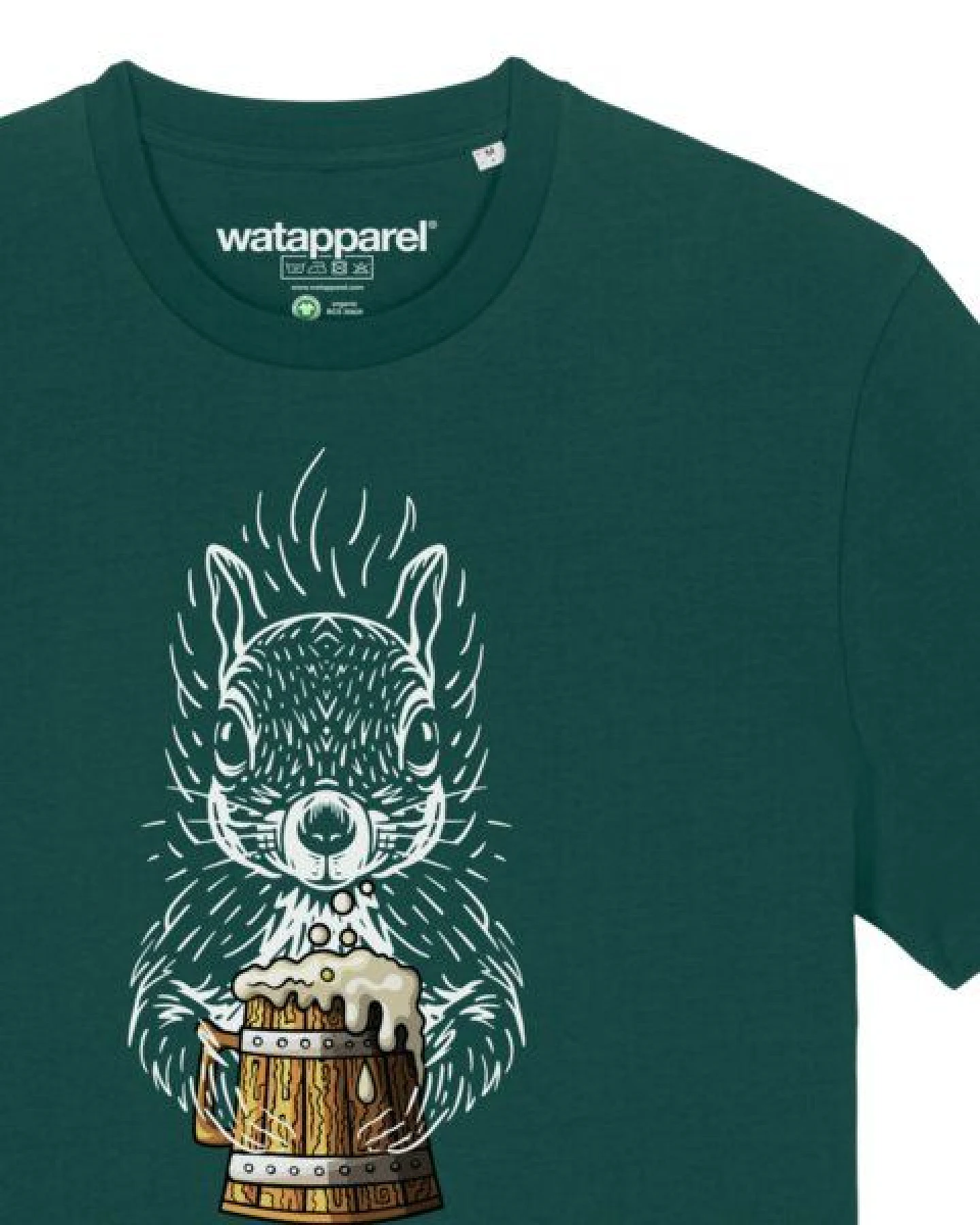 watapparel T-Shirt Unisex [#afts] Eichhörnchen – Ansicht 3