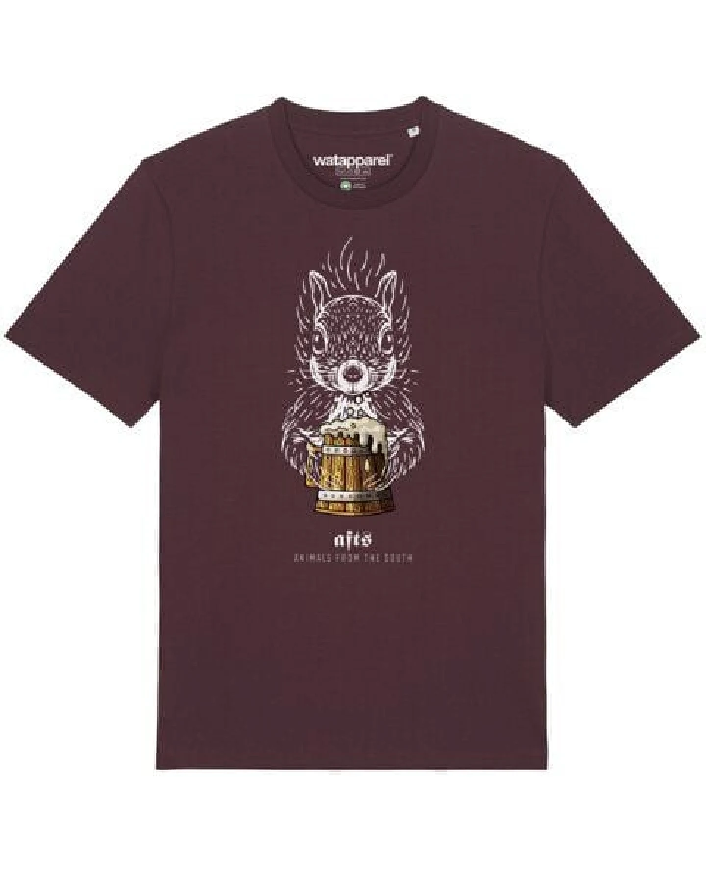 watapparel T-Shirt Unisex [#afts] Eichhörnchen – Ansicht 2