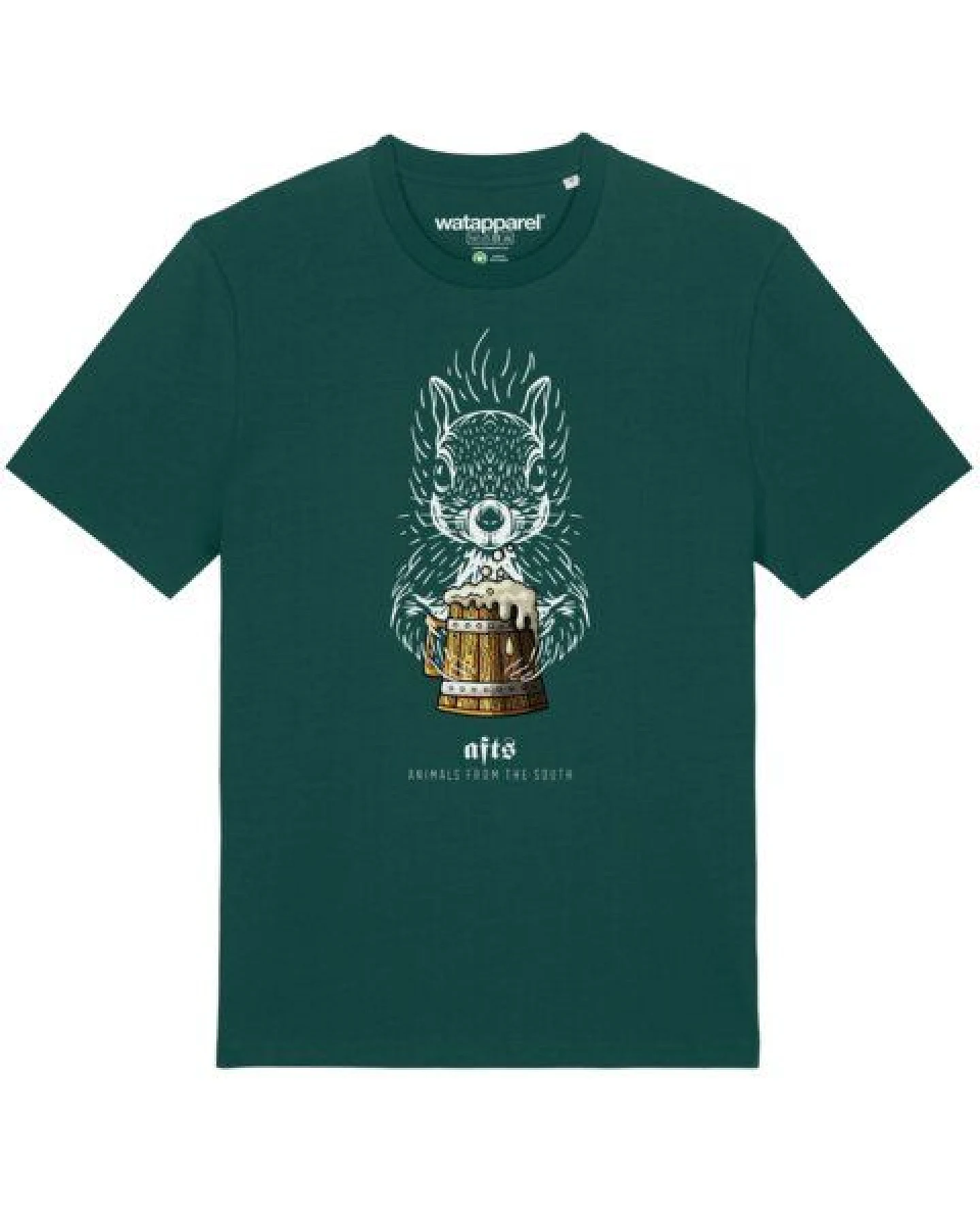 watapparel T-Shirt Unisex [#afts] Eichhörnchen – Ansicht 2