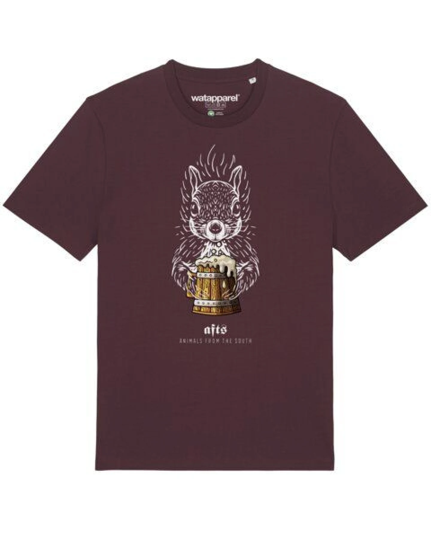 watapparel T-Shirt Unisex [#afts] Eichhörnchen – Ansicht 2