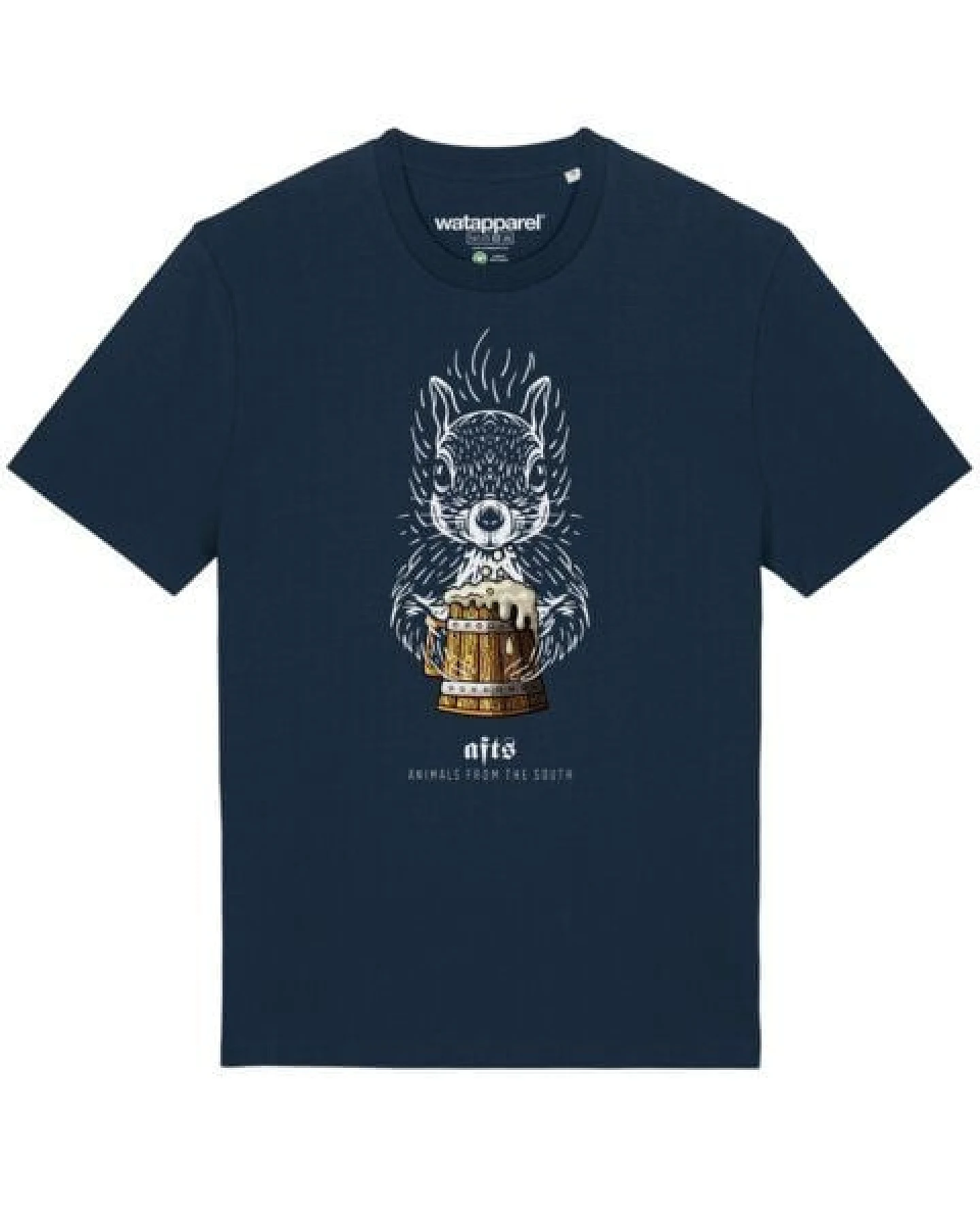 watapparel T-Shirt Unisex [#afts] Eichhörnchen – Ansicht 2
