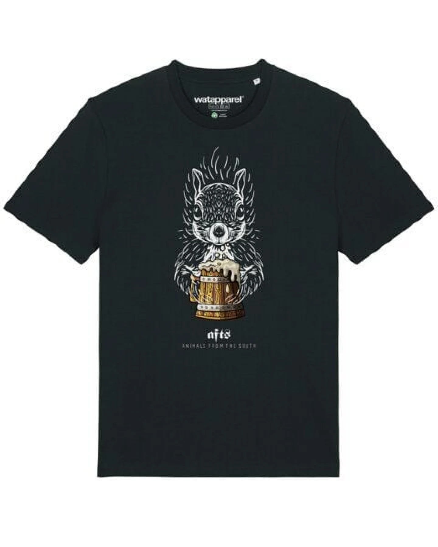watapparel T-Shirt Unisex [#afts] Eichhörnchen – Ansicht 2