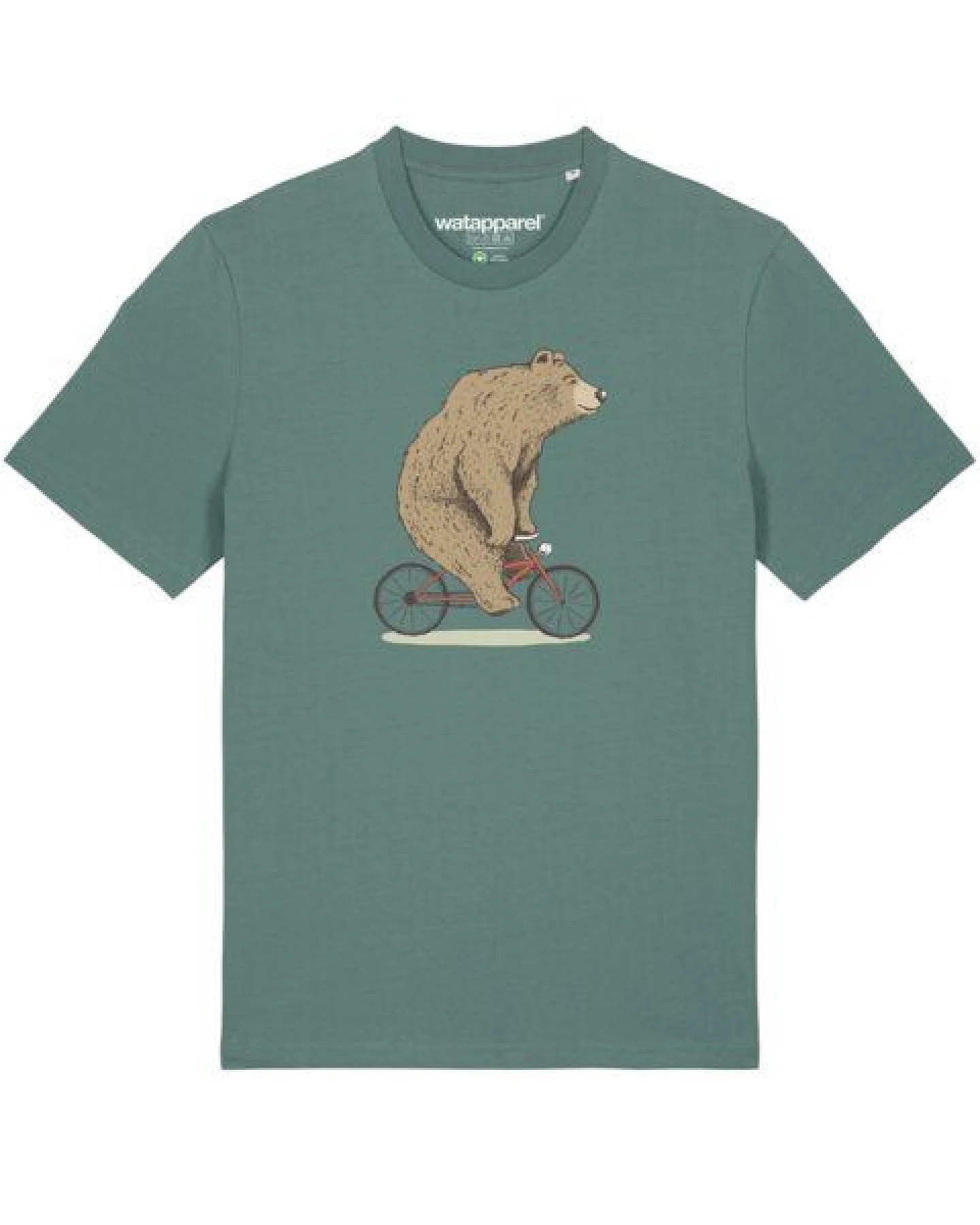 watapparel T-Shirt Unisex Fahrradbär – Ansicht 2