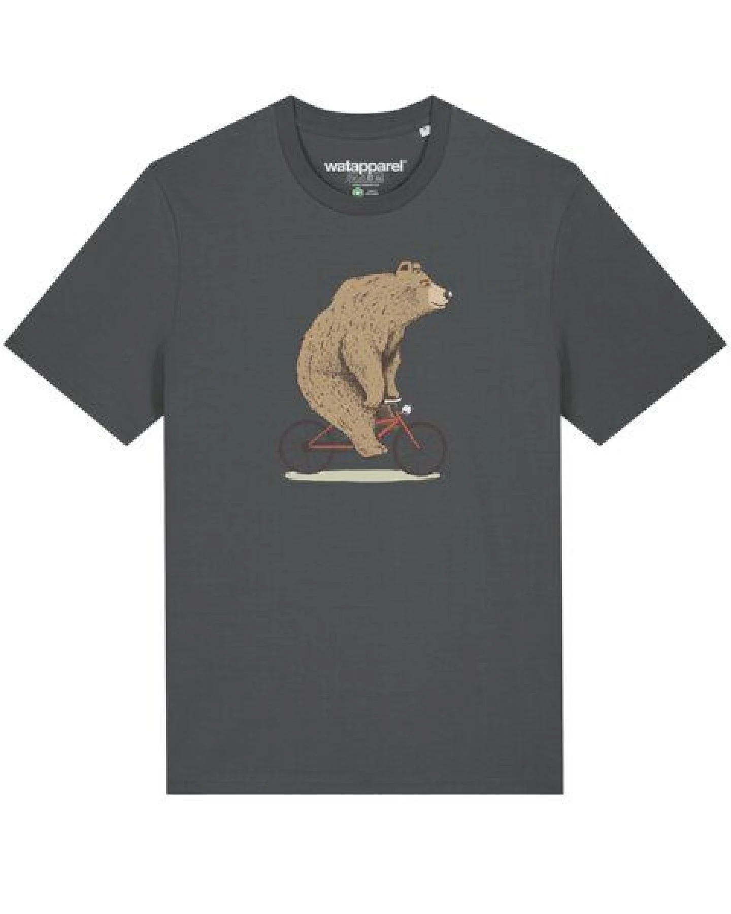 watapparel T-Shirt Unisex Fahrradbär – Ansicht 2