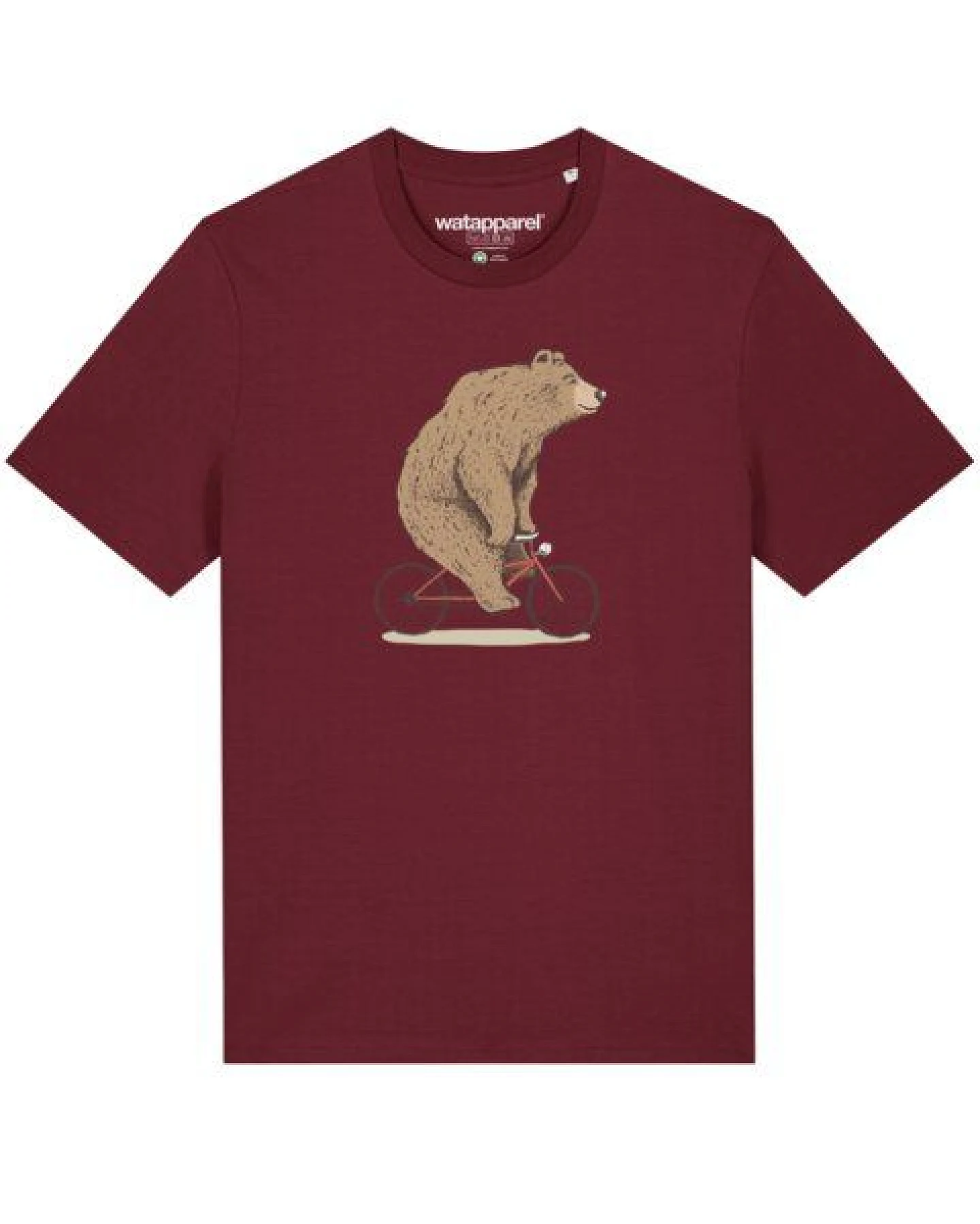 watapparel T-Shirt Unisex Fahrradbär – Ansicht 2