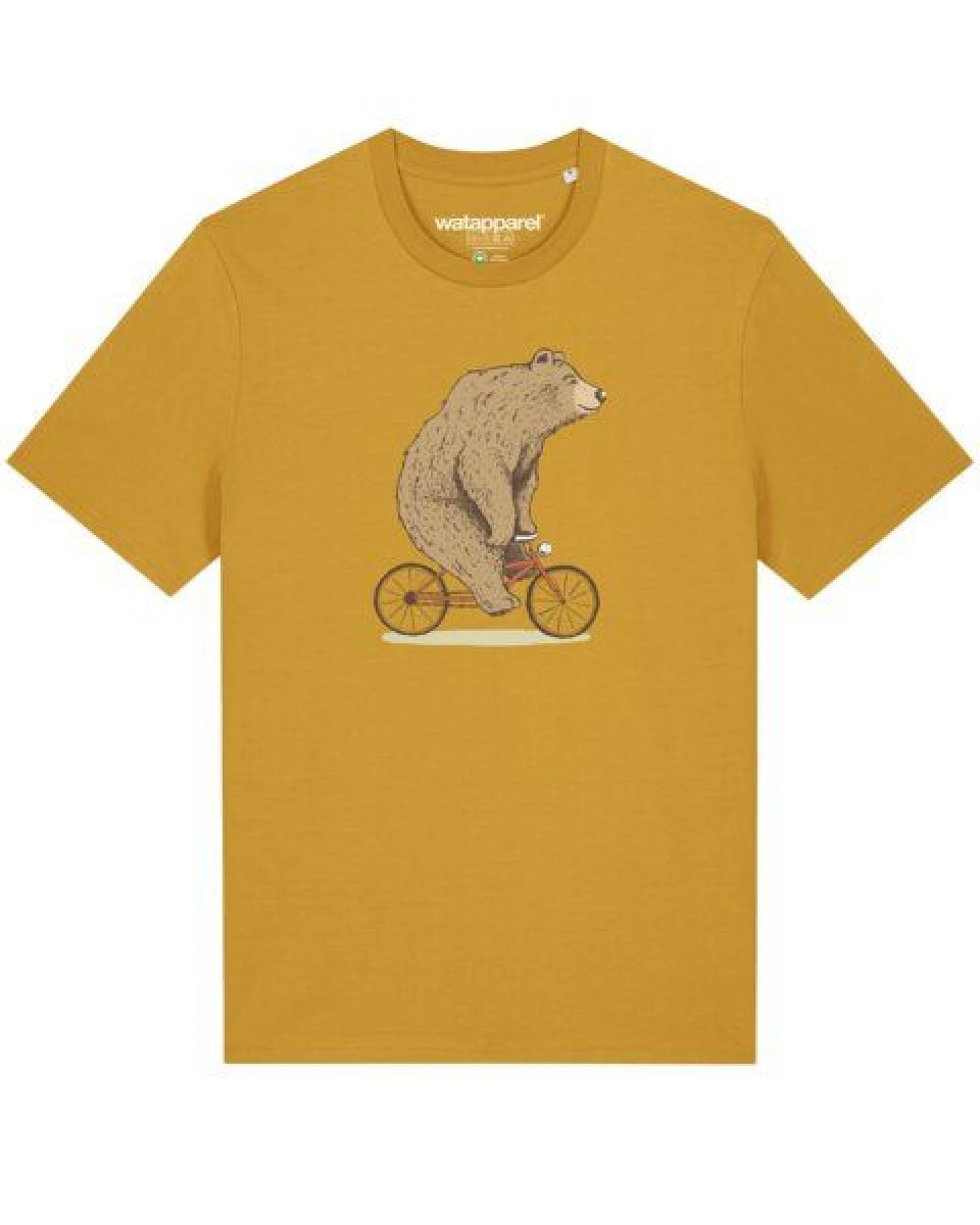 watapparel T-Shirt Unisex Fahrradbär – Ansicht 2