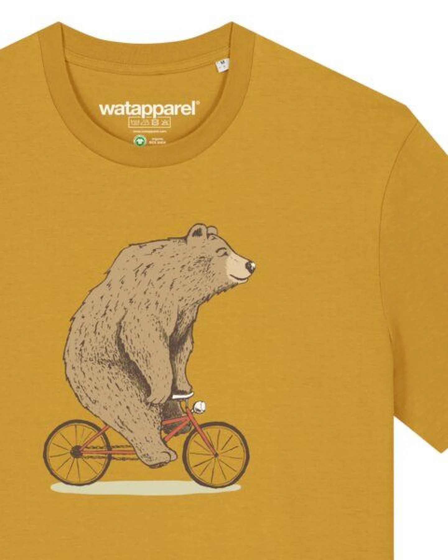 watapparel T-Shirt Unisex Fahrradbär – Ansicht 3