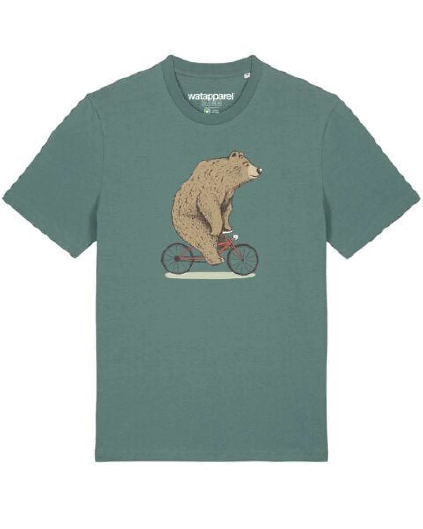 watapparel T-Shirt Unisex Fahrradbär – Ansicht 2