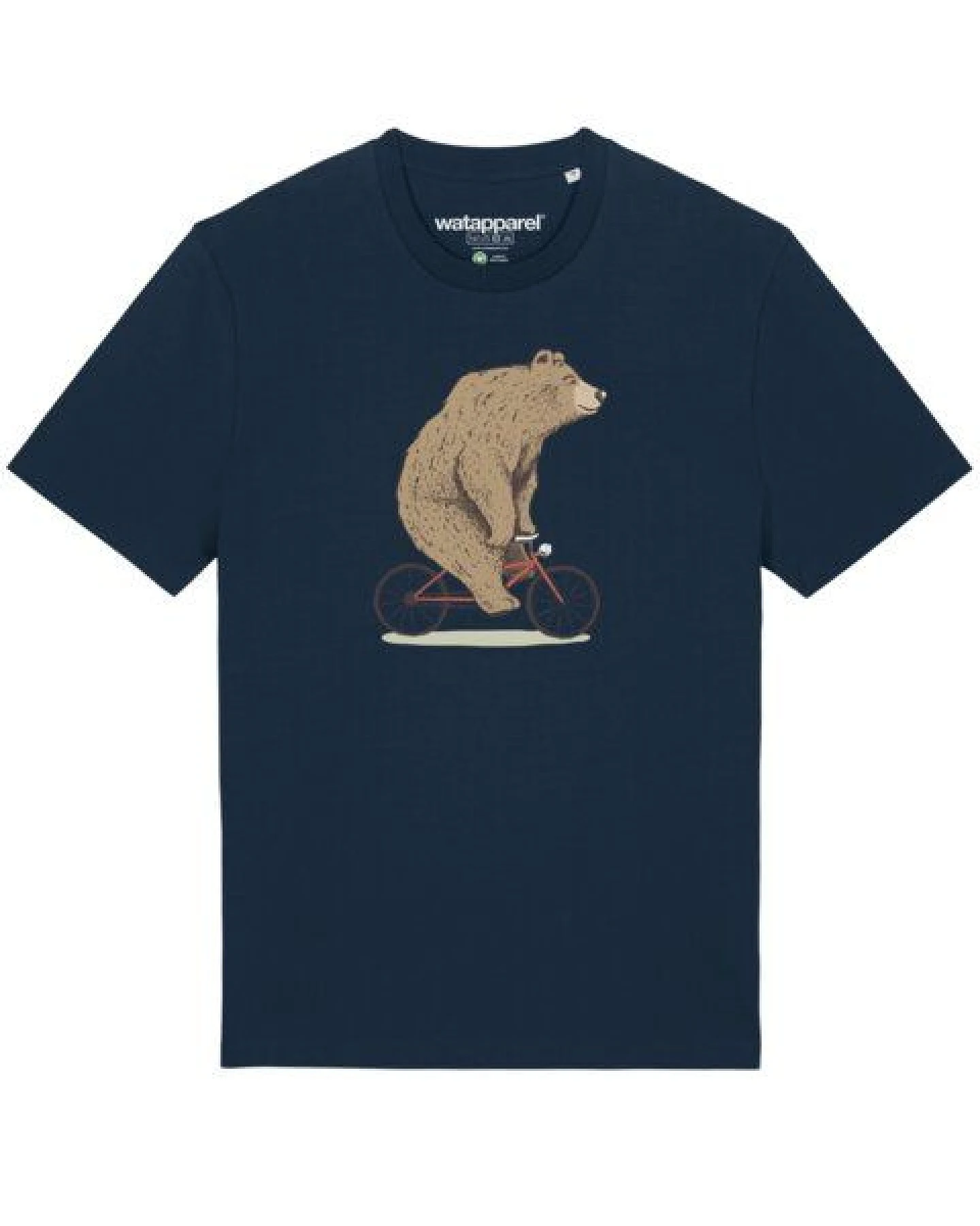 watapparel T-Shirt Unisex Fahrradbär – Ansicht 2