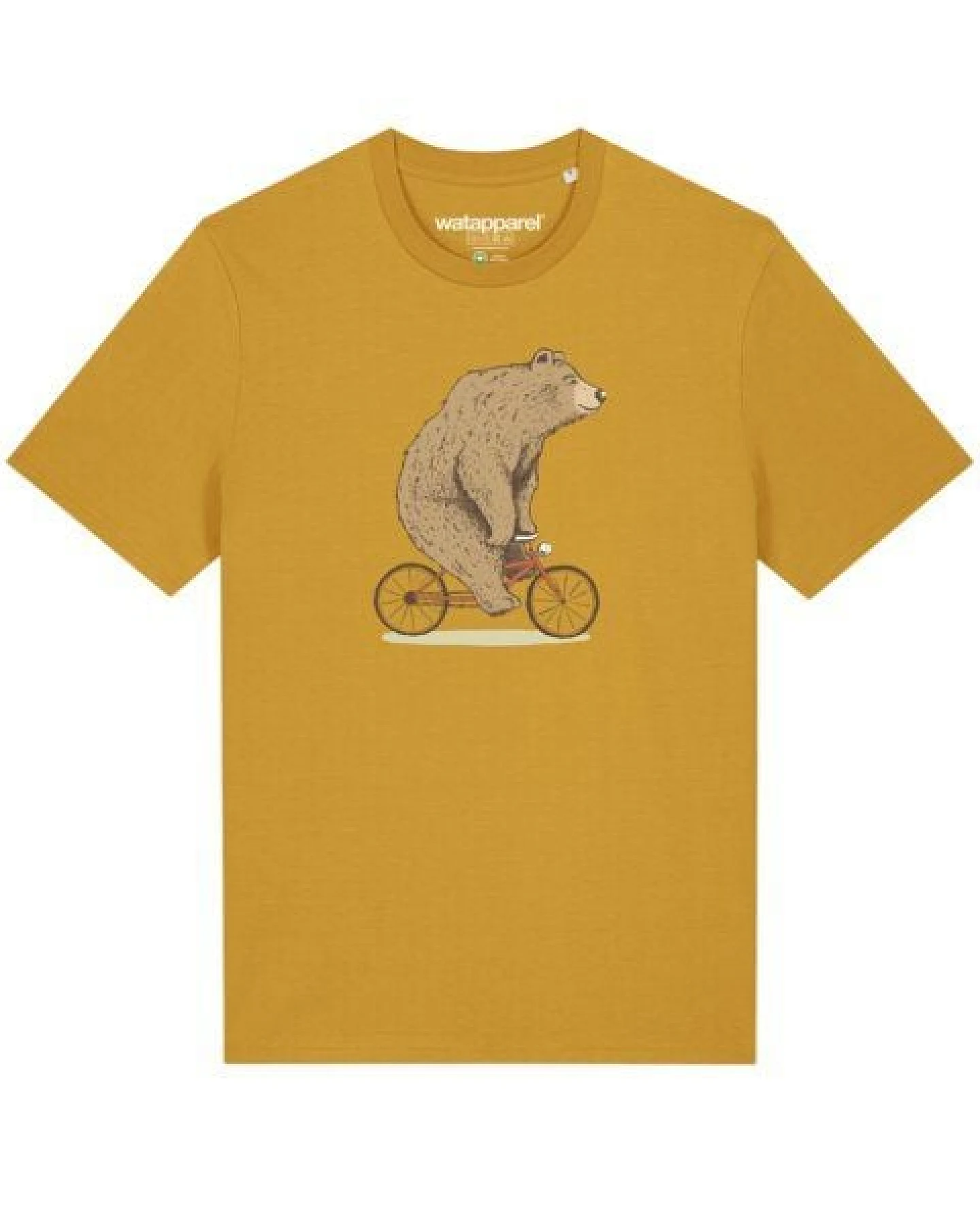watapparel T-Shirt Unisex Fahrradbär – Ansicht 2