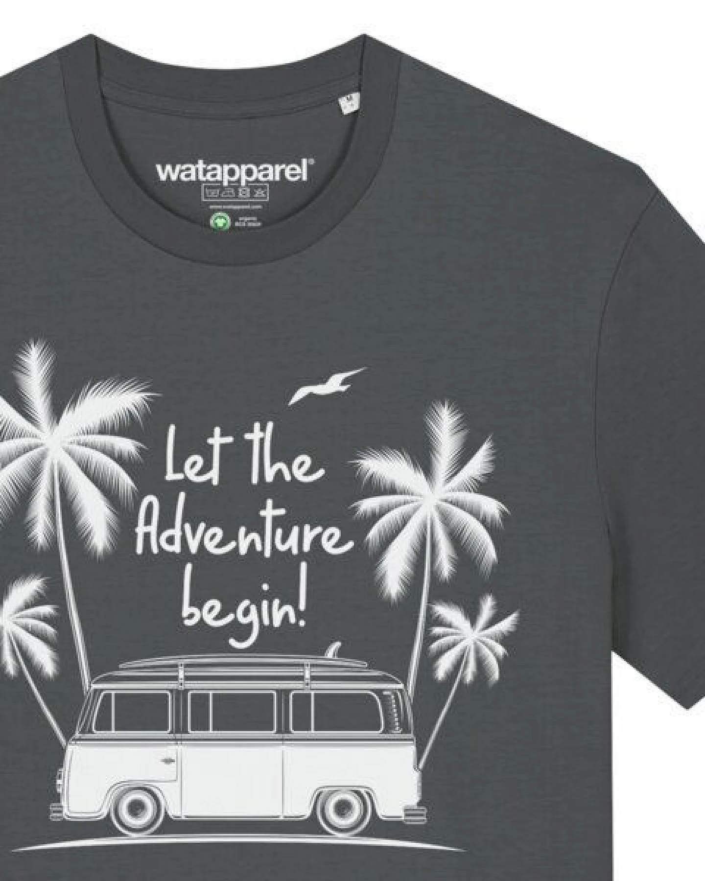 watapparel T-Shirt Unisex Let the adventure begin – Ansicht 3
