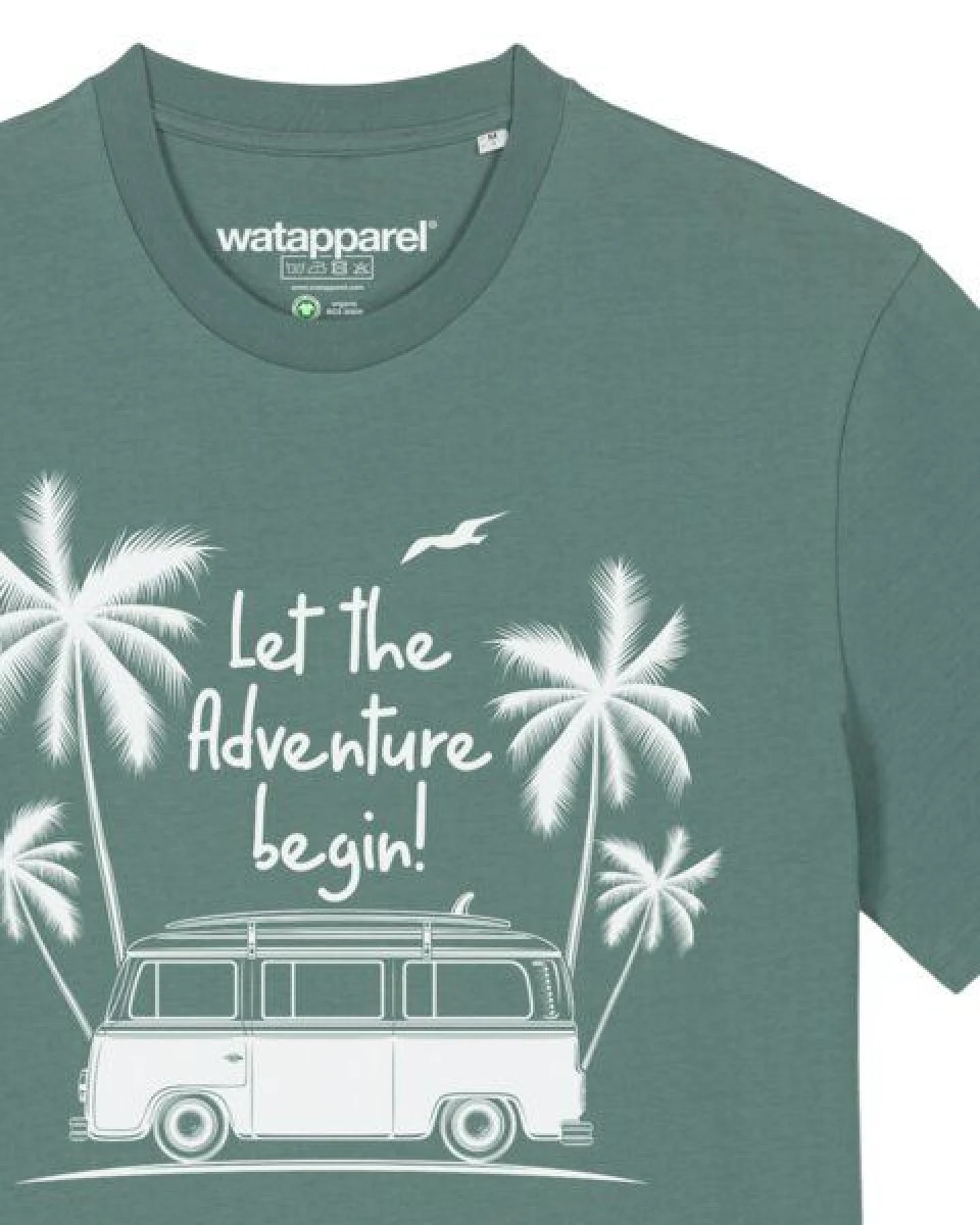 watapparel T-Shirt Unisex Let the adventure begin – Ansicht 3