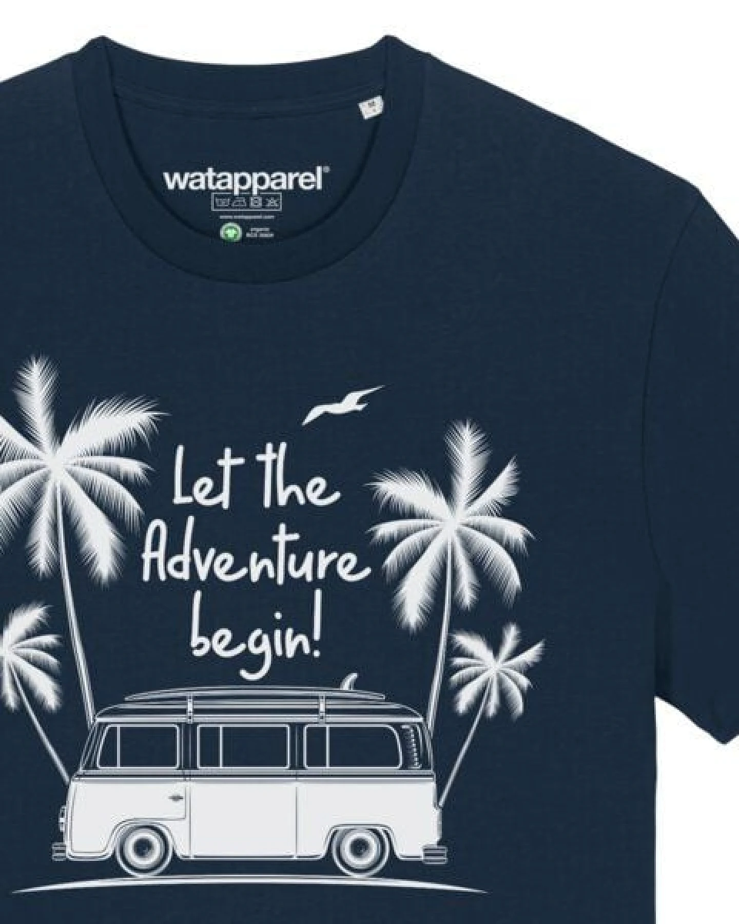watapparel T-Shirt Unisex Let the adventure begin – Ansicht 3
