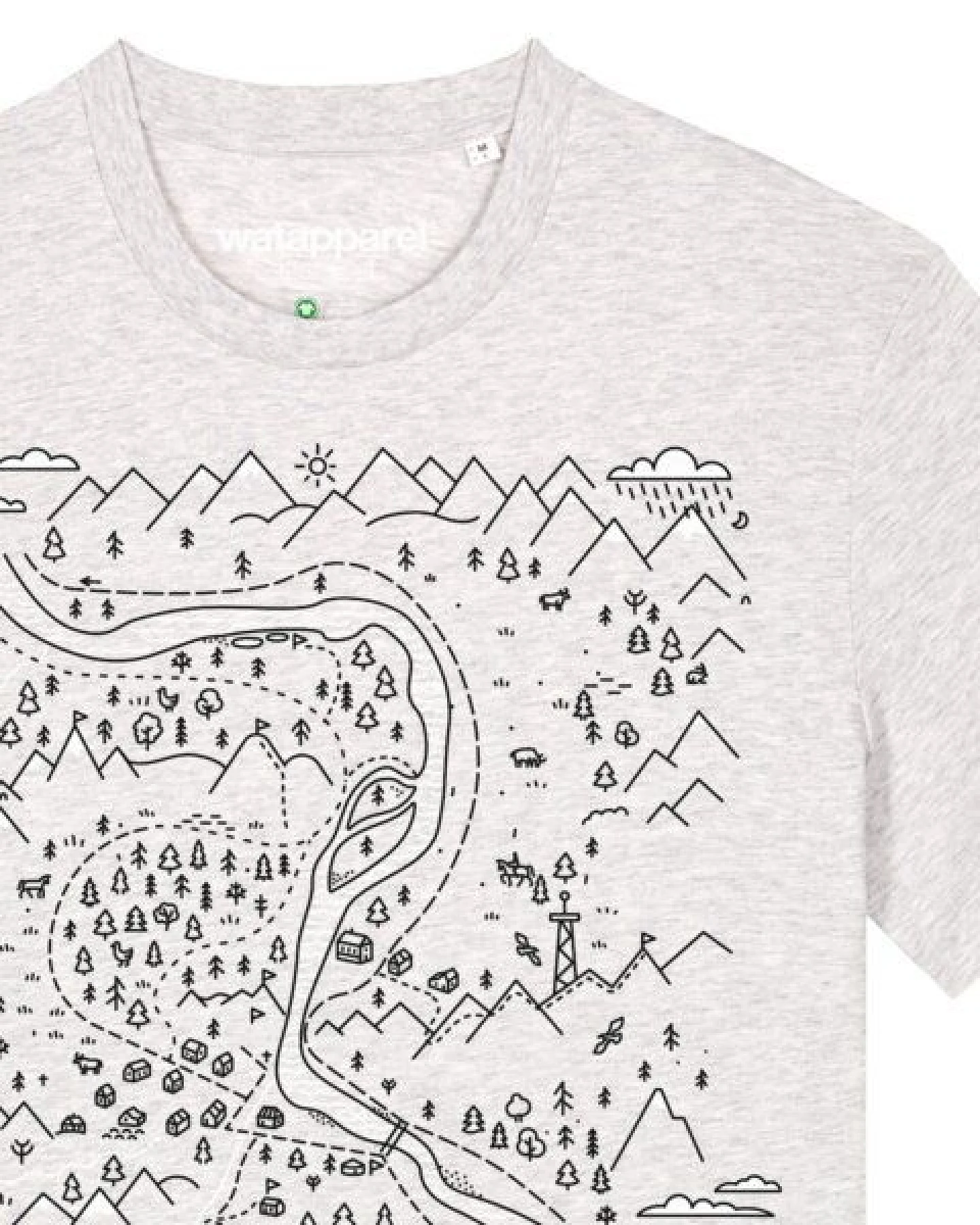 watapparel T-Shirt Unisex Landschaft – Ansicht 3