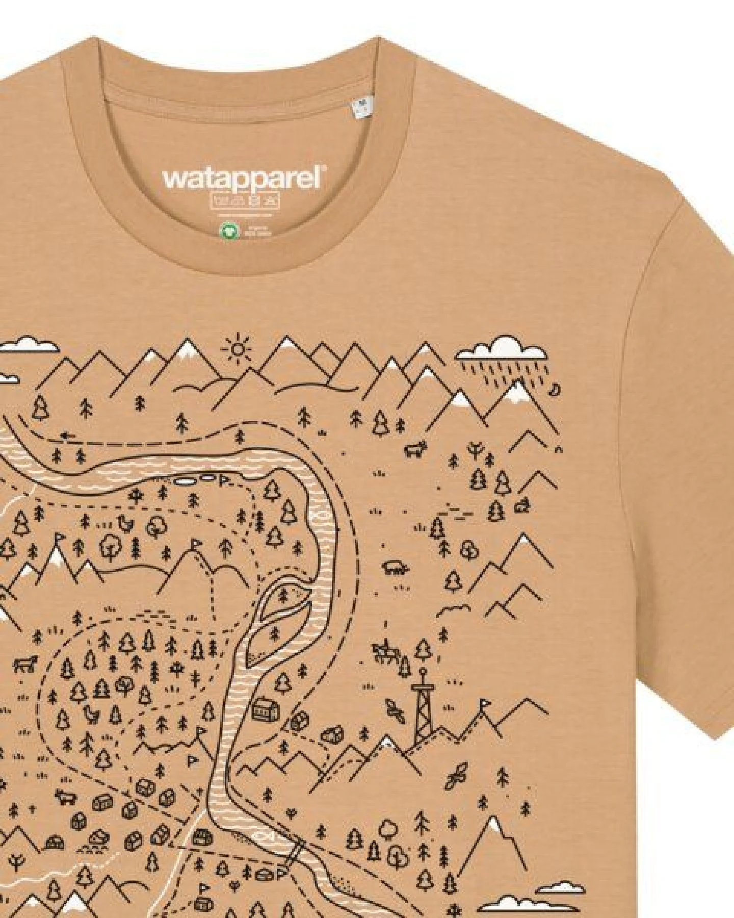 watapparel T-Shirt Unisex Landschaft – Ansicht 3
