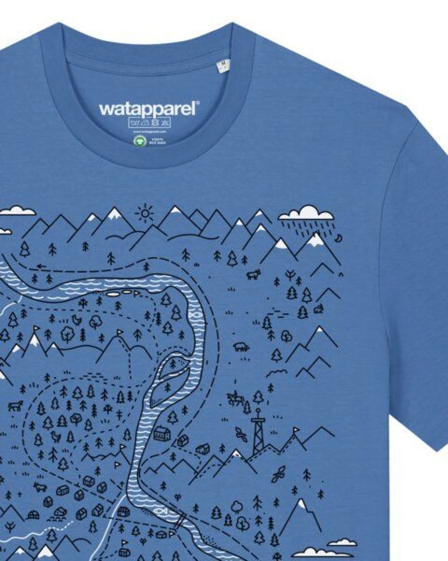 watapparel T-Shirt Unisex Landschaft – Ansicht 3