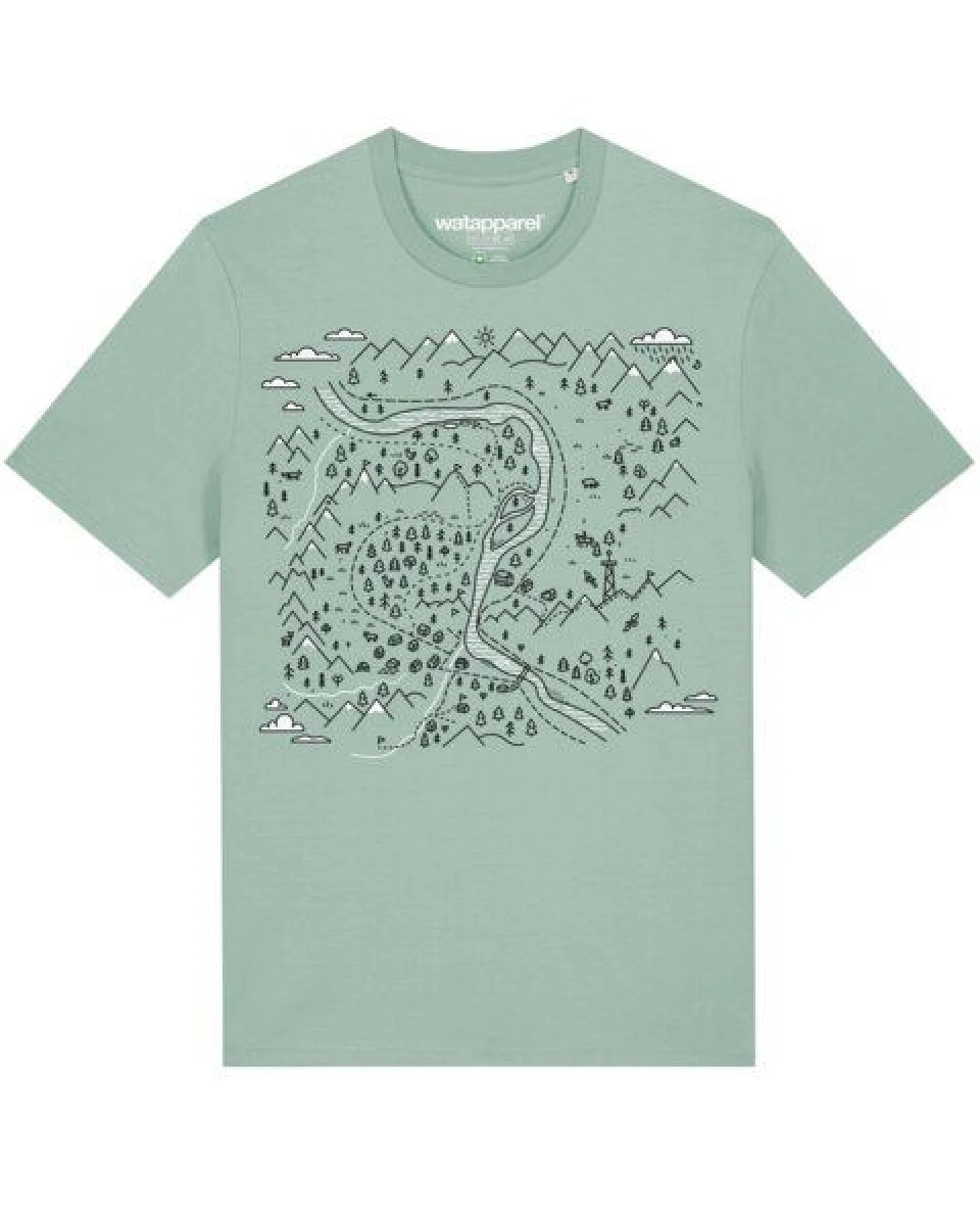 watapparel T-Shirt Unisex Landschaft – Ansicht 2