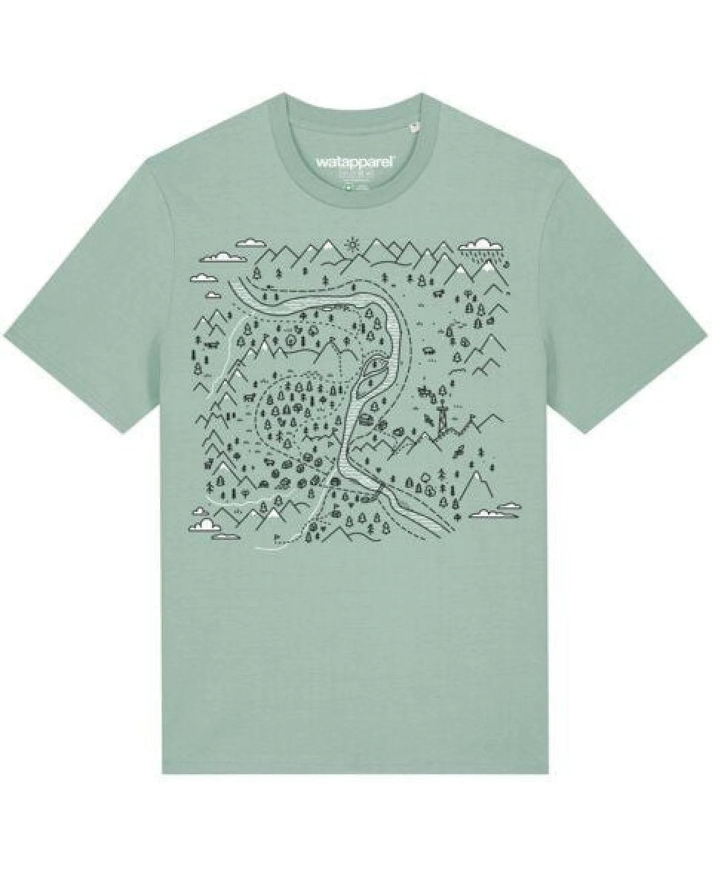 watapparel T-Shirt Unisex Landschaft – Ansicht 2