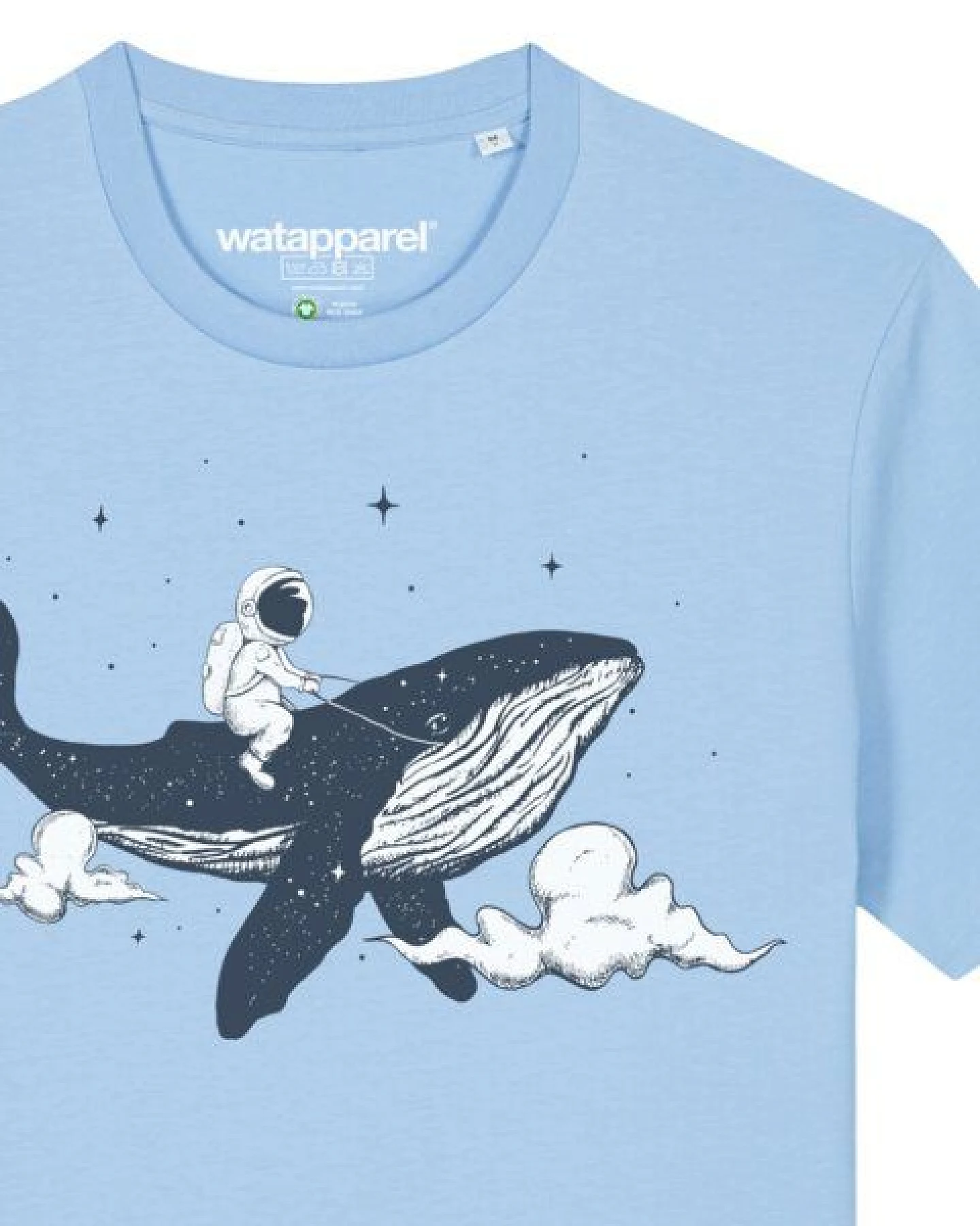 watapparel T-Shirt Unisex Spacewhale – Ansicht 3