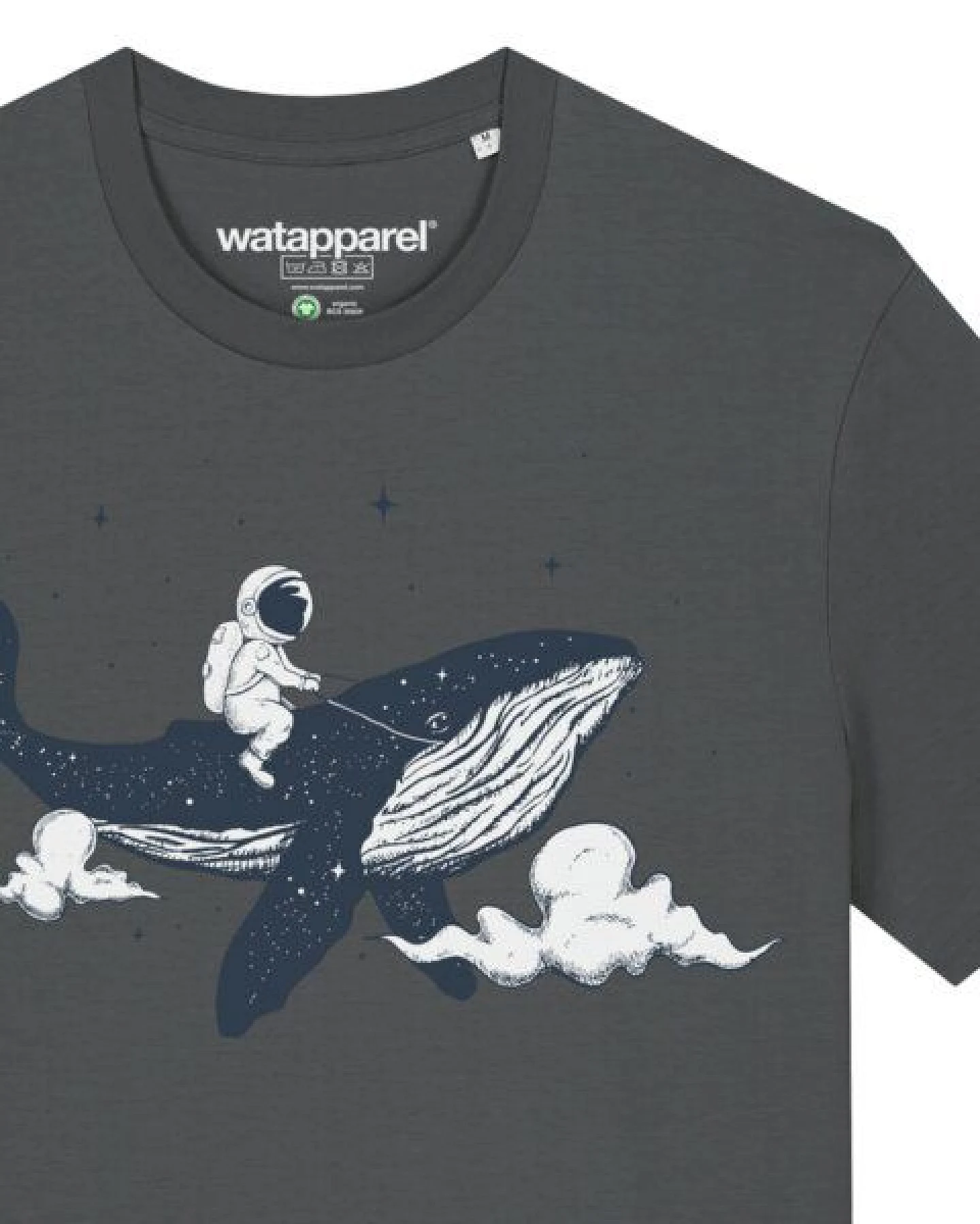 watapparel T-Shirt Unisex Spacewhale – Ansicht 3
