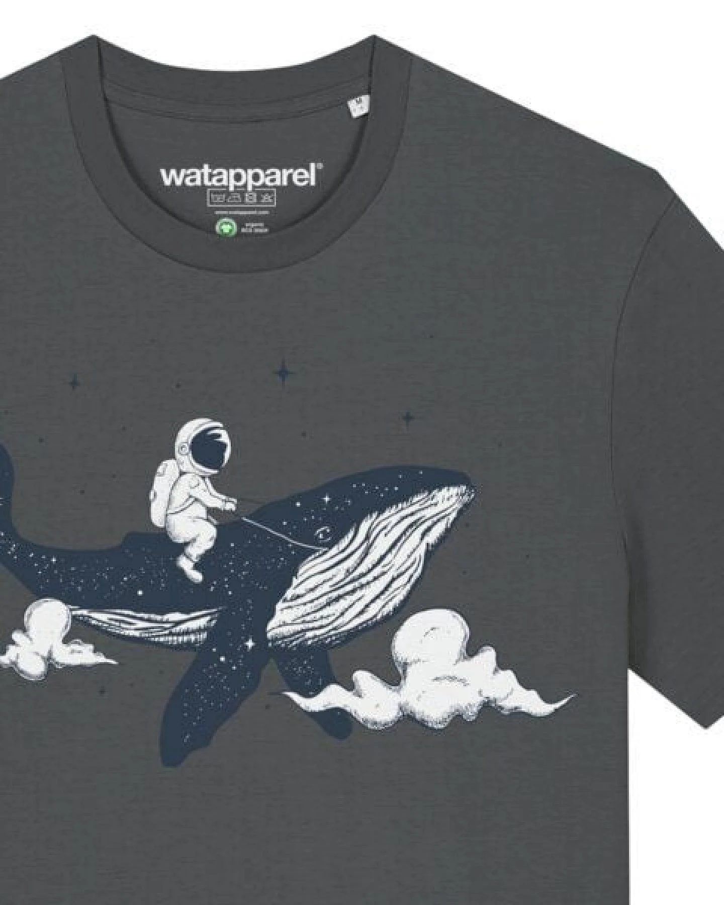 watapparel T-Shirt Unisex Spacewhale – Ansicht 3