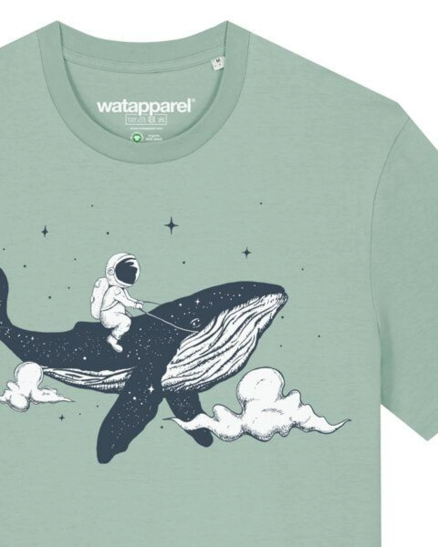 watapparel T-Shirt Unisex Spacewhale – Ansicht 3