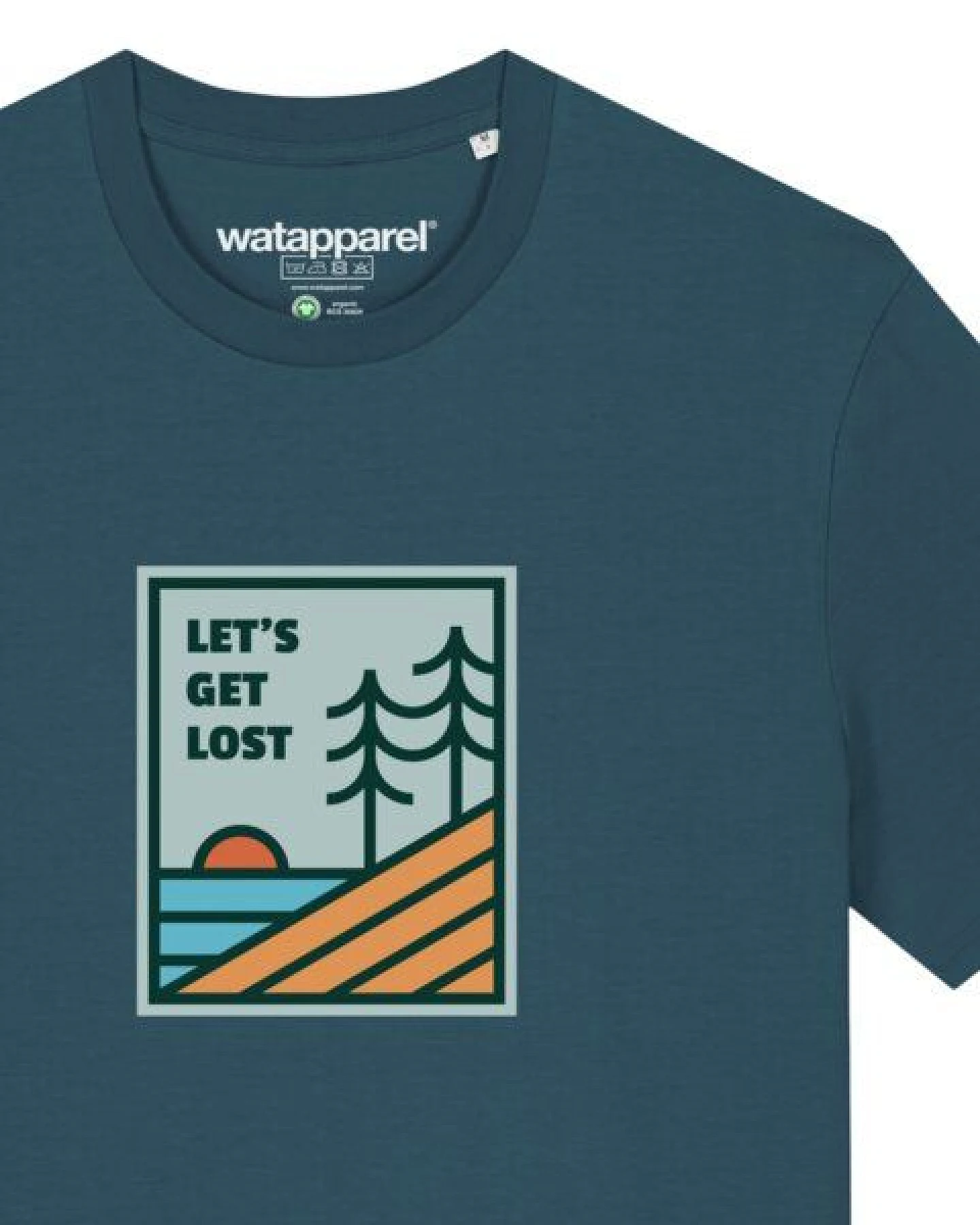 watapparel T-Shirt Unisex Let's Get Lost – Ansicht 3