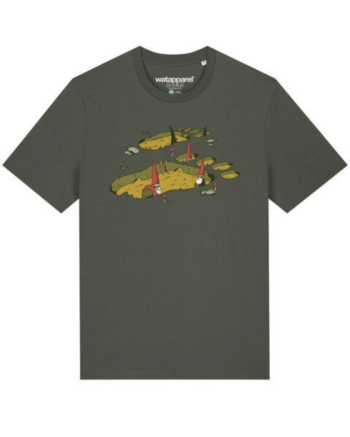 watapparel T-Shirt Unisex Gnome Footprint – Ansicht 2