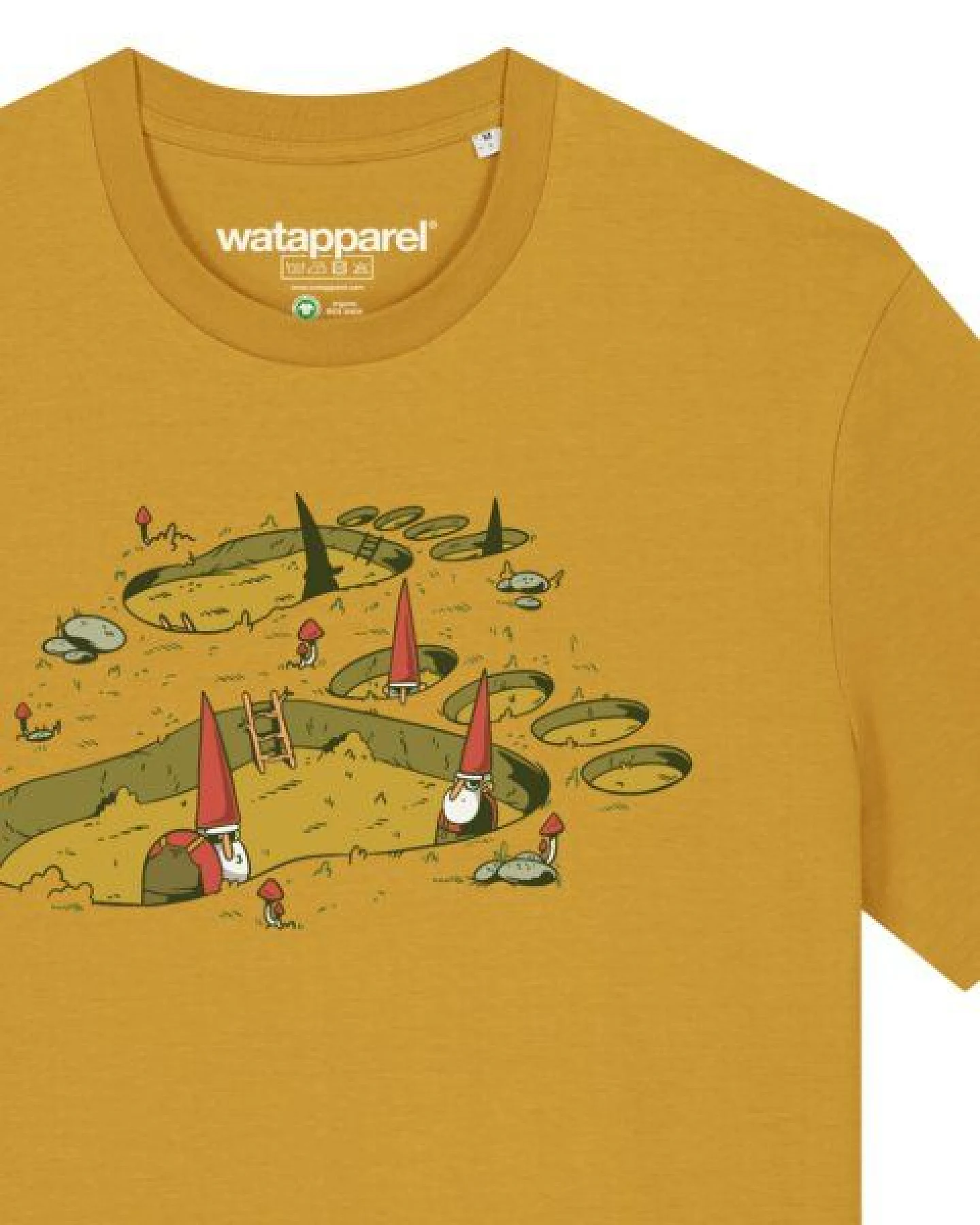 watapparel T-Shirt Unisex Gnome Footprint – Ansicht 3