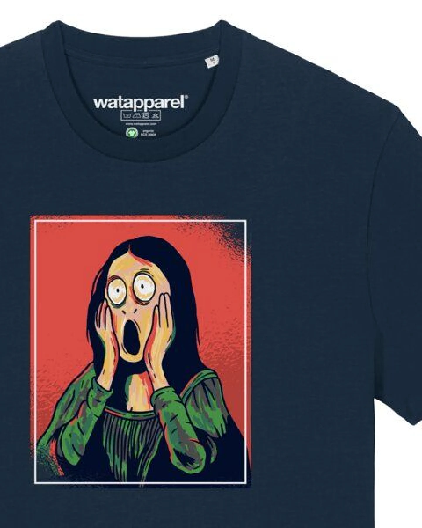 watapparel T-Shirt Unisex Mona Lisa Scream – Ansicht 3