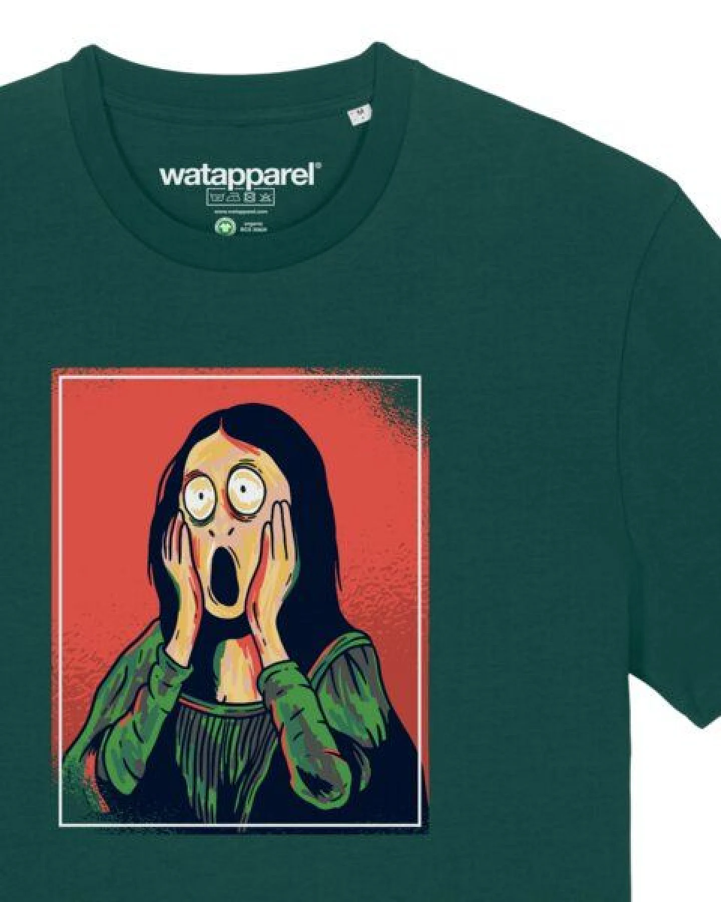 watapparel T-Shirt Unisex Mona Lisa Scream – Ansicht 3