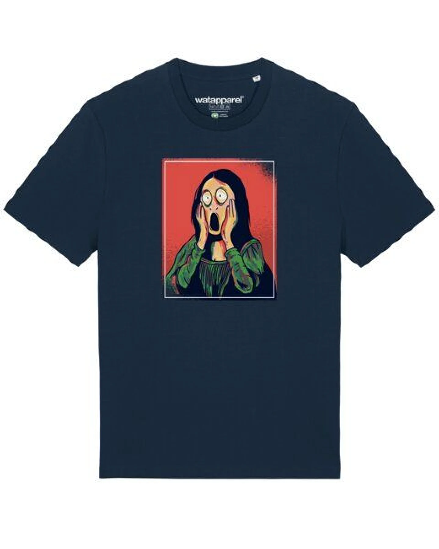 watapparel T-Shirt Unisex Mona Lisa Scream – Ansicht 2