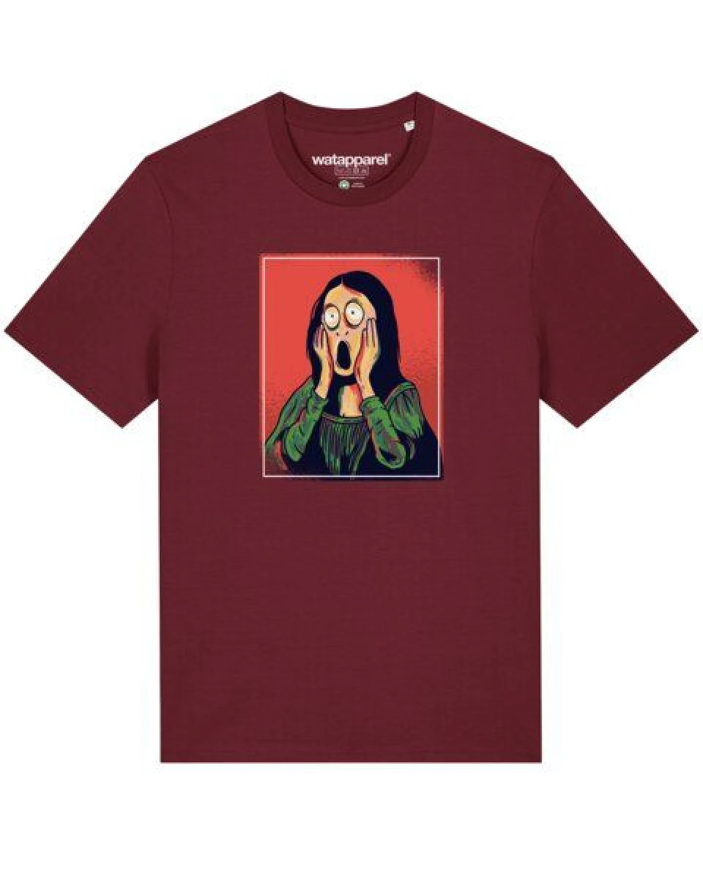 watapparel T-Shirt Unisex Mona Lisa Scream – Ansicht 2