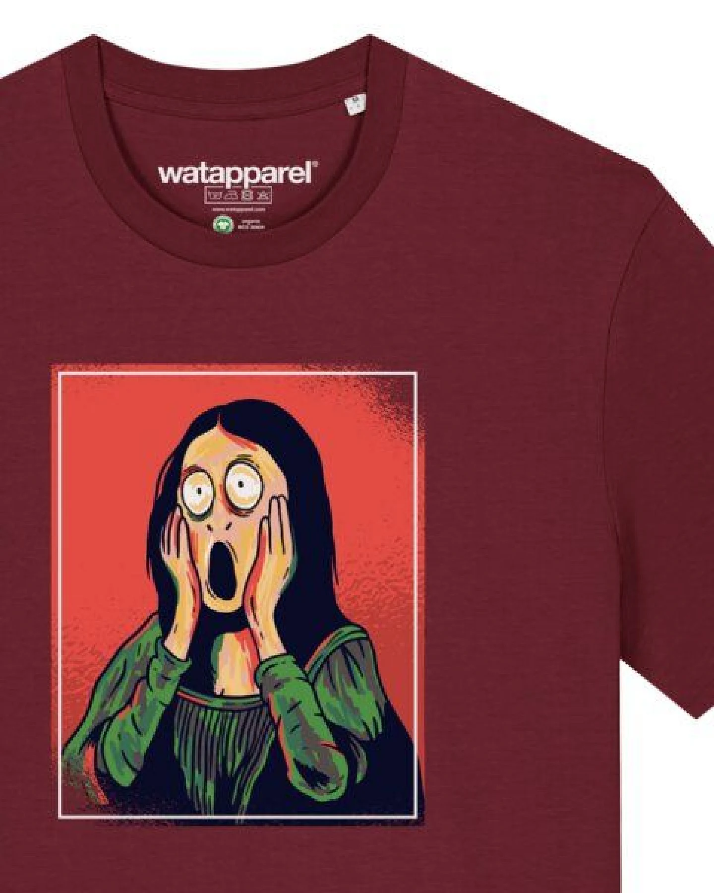 watapparel T-Shirt Unisex Mona Lisa Scream – Ansicht 3
