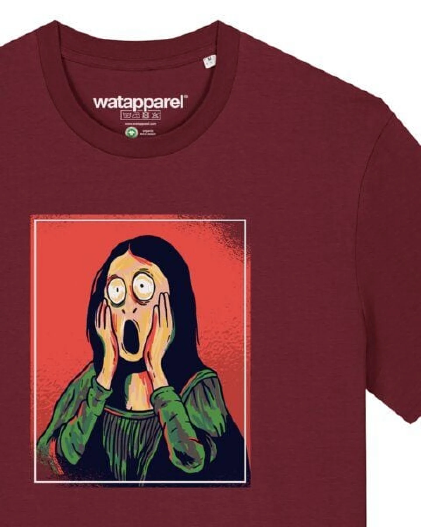 watapparel T-Shirt Unisex Mona Lisa Scream – Ansicht 3