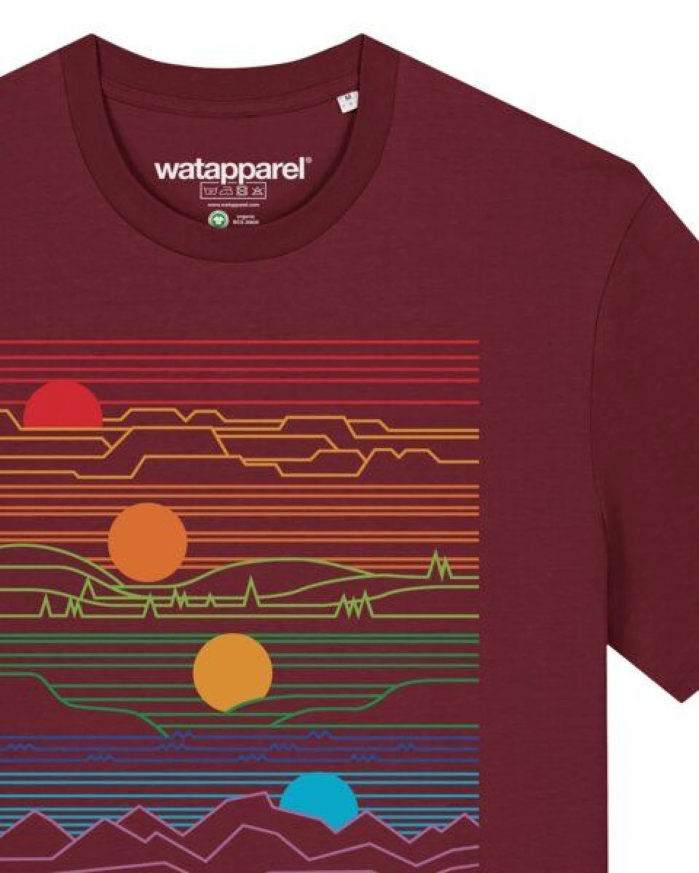 watapparel T-Shirt Unisex Sun And Moon – Ansicht 3