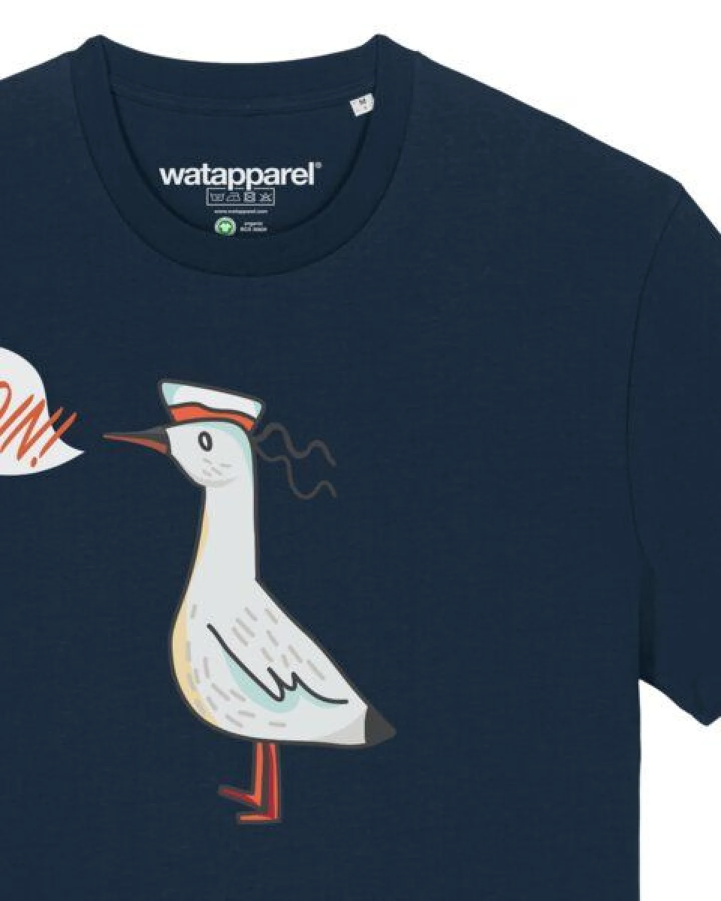 watapparel T-Shirt Unisex Moin Seagull – Ansicht 3