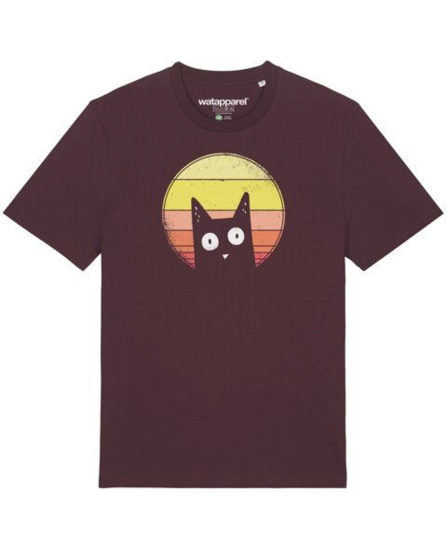 watapparel T-Shirt Unisex Sunset Cat – Ansicht 2