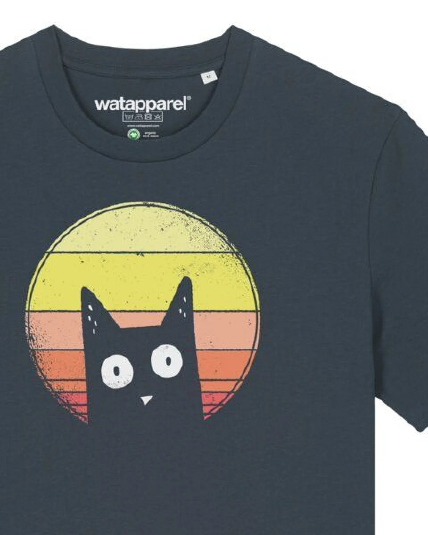 watapparel T-Shirt Unisex Sunset Cat – Ansicht 3
