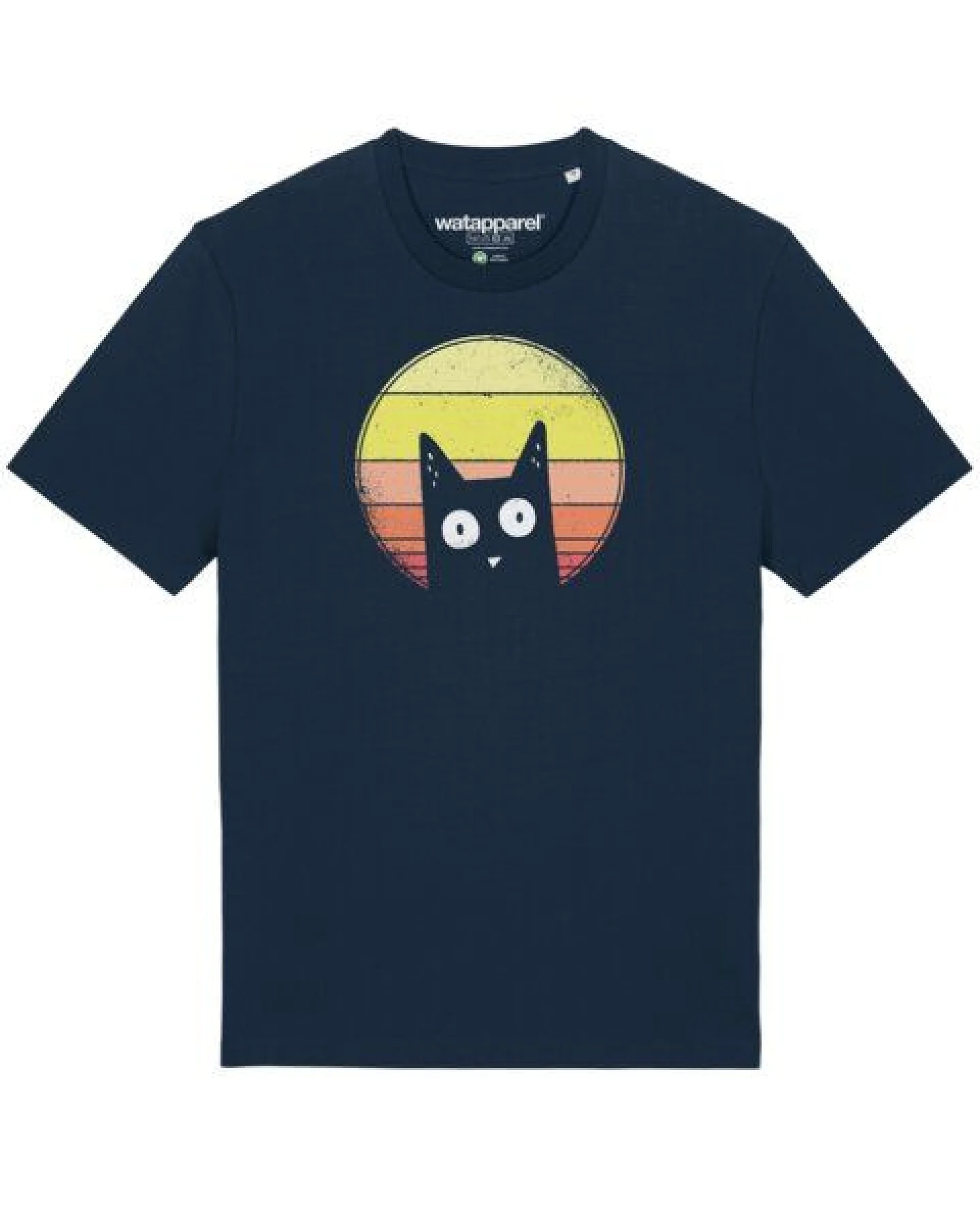 watapparel T-Shirt Unisex Sunset Cat – Ansicht 2