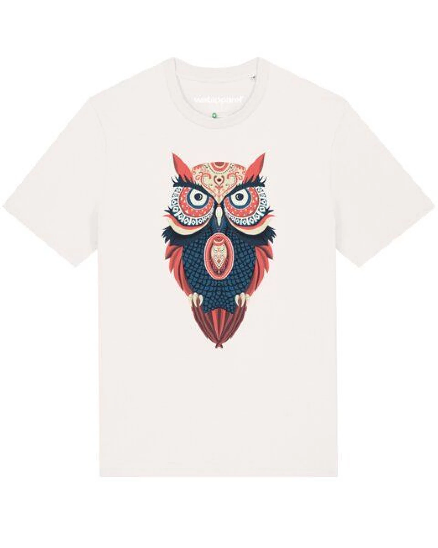 watapparel T-Shirt Unisex Colorful Owl – Ansicht 2