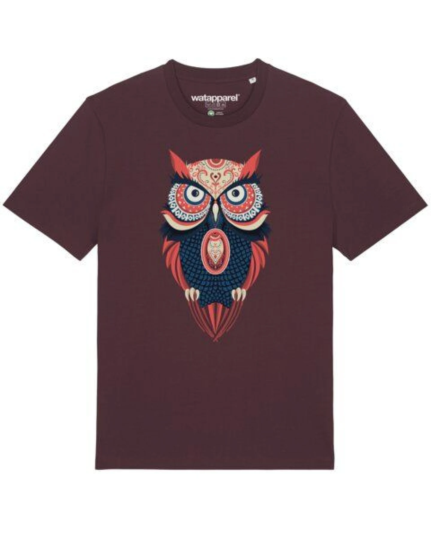 watapparel T-Shirt Unisex Colorful Owl – Ansicht 2
